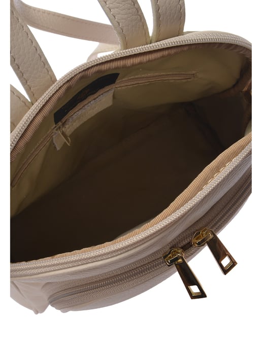Anna Luchini Beige Rindsledertasche - Image 4