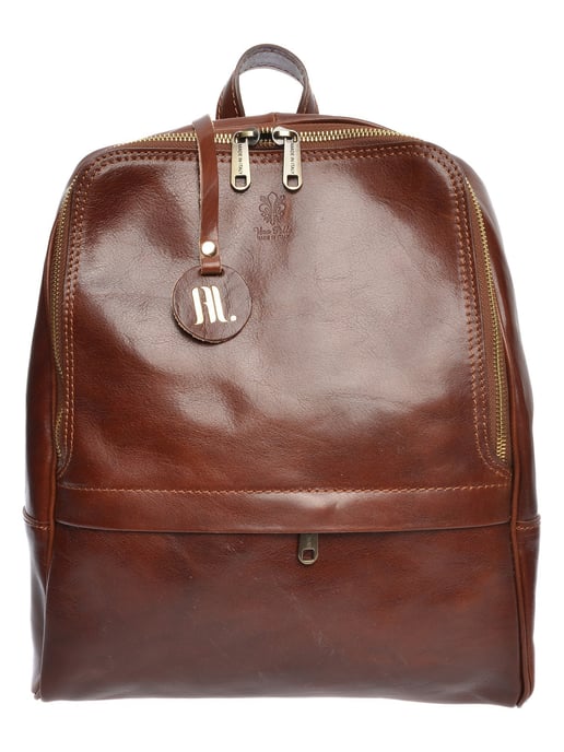 Anna Luchini Kastanienbraun Rindsledertasche - Image 1