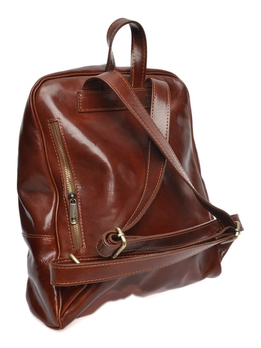 Anna Luchini Kastanienbraun Rindsledertasche - Image 2