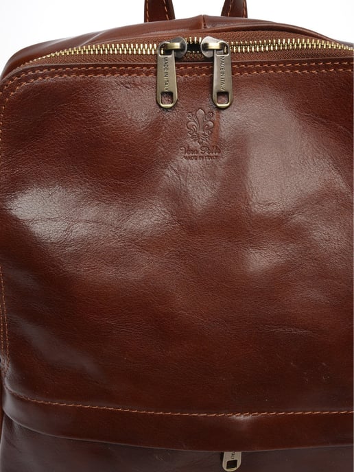 Anna Luchini Kastanienbraun Rindsledertasche - Image 3