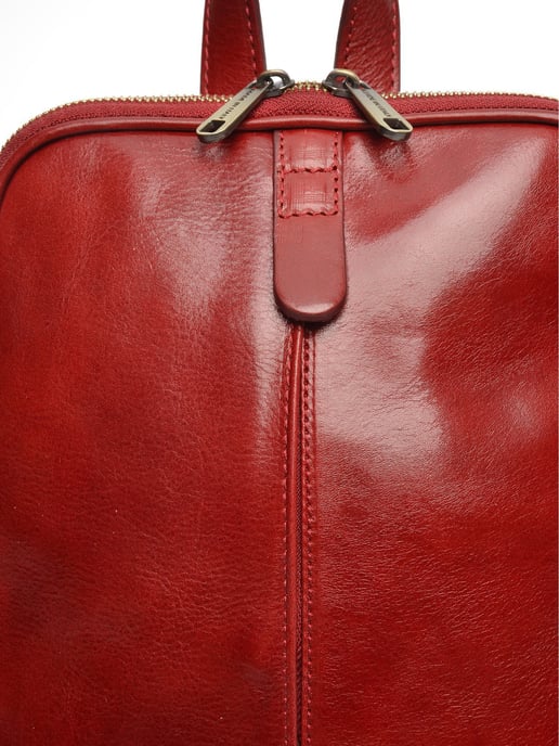 Anna Luchini Rot Rindsledertasche - Image 3