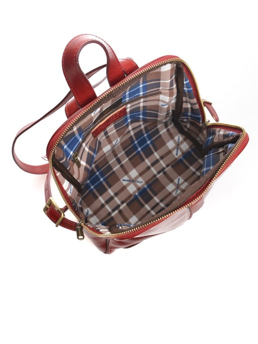 Anna Luchini Rot Rindsledertasche - Image 4
