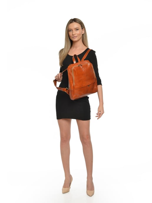 Anna Luchini Braun Rindsledertasche - Image 5