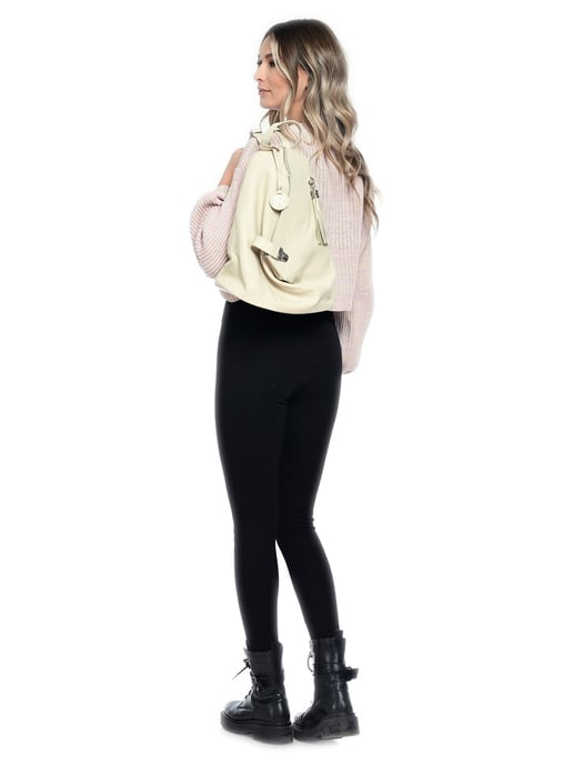 Isabella Rhea Beige Rindsledertasche - Image 5
