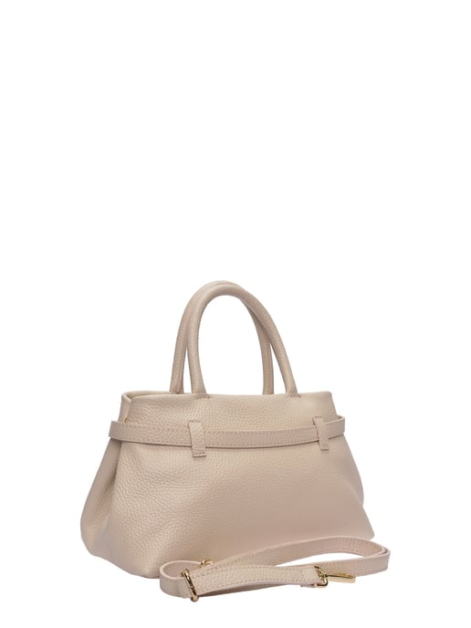 Luisa Vannini Beige Rindsledertasche - Image 2