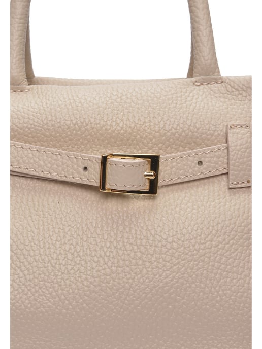 Luisa Vannini Beige Rindsledertasche - Image 3