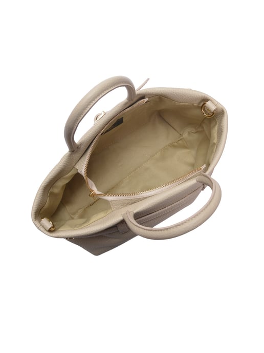 Luisa Vannini Beige Rindsledertasche - Image 4
