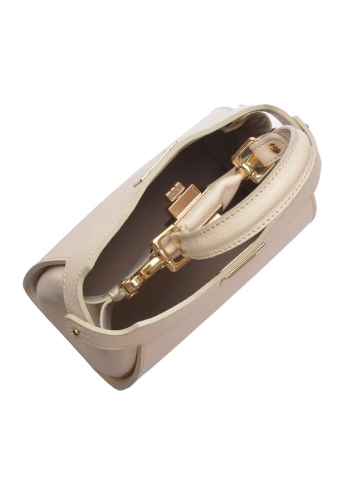 Roberta M Beige Rindsledertasche - Image 4