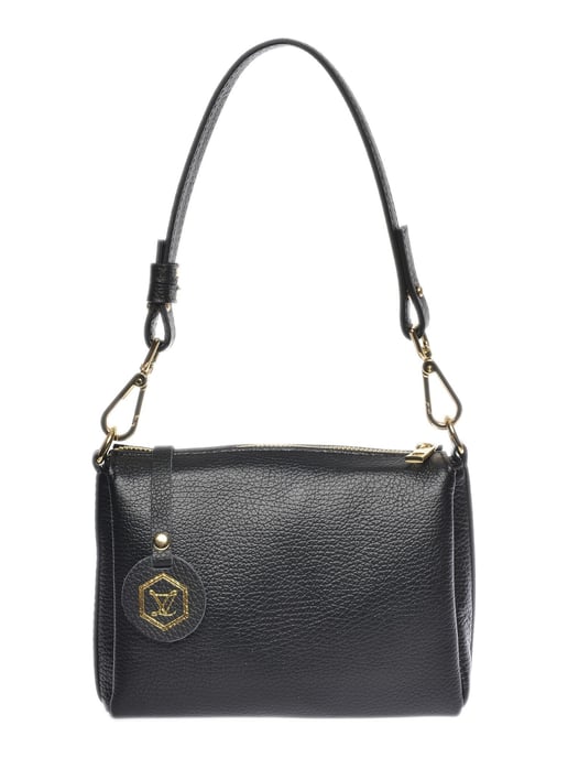 Luisa Vannini Schwarz Rindsledertasche - Image 1