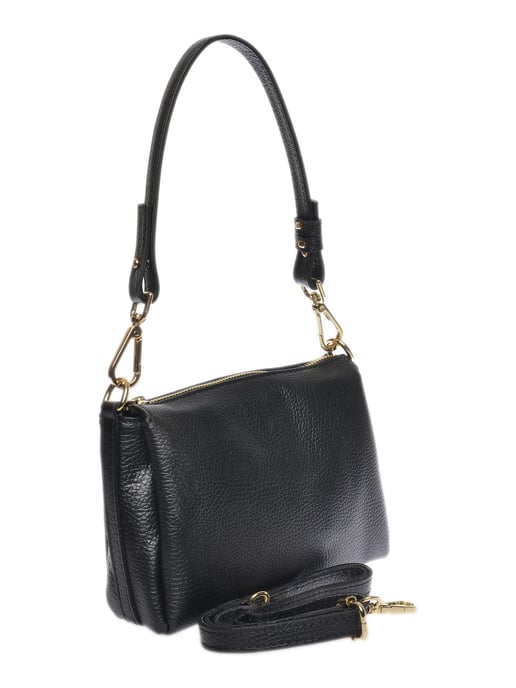Luisa Vannini Schwarz Rindsledertasche - Image 2