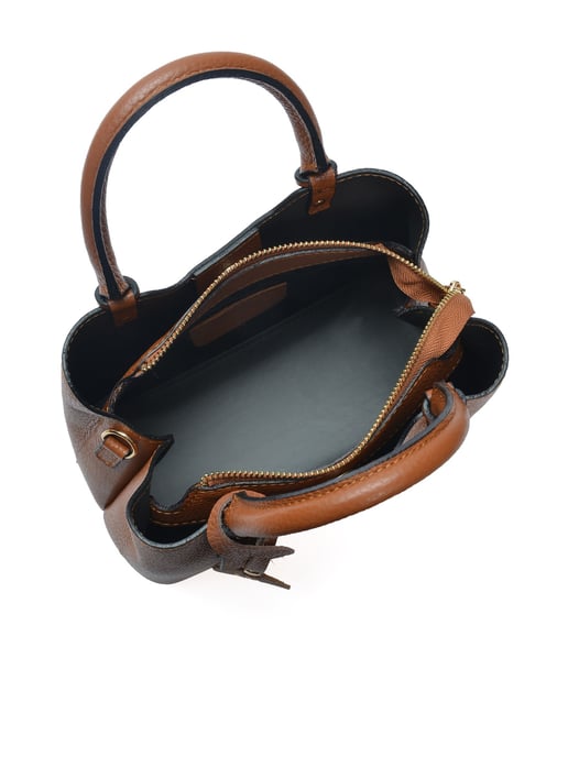 Anna Luchini Braun Rindsledertasche - Image 4