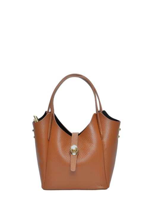Isabella Rhea Braun Rindsledertasche - Image 1