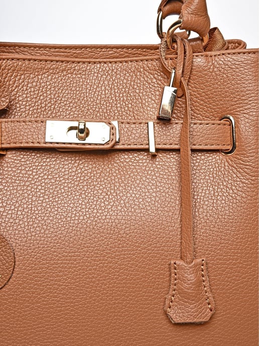 Anna Luchini Braun Rindsledertasche - Image 3