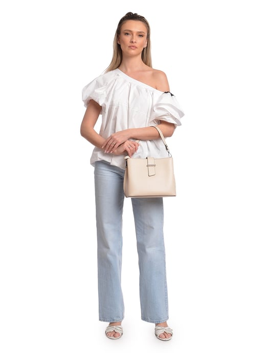 Isabella Rhea Beige Rindsledertasche - Image 5