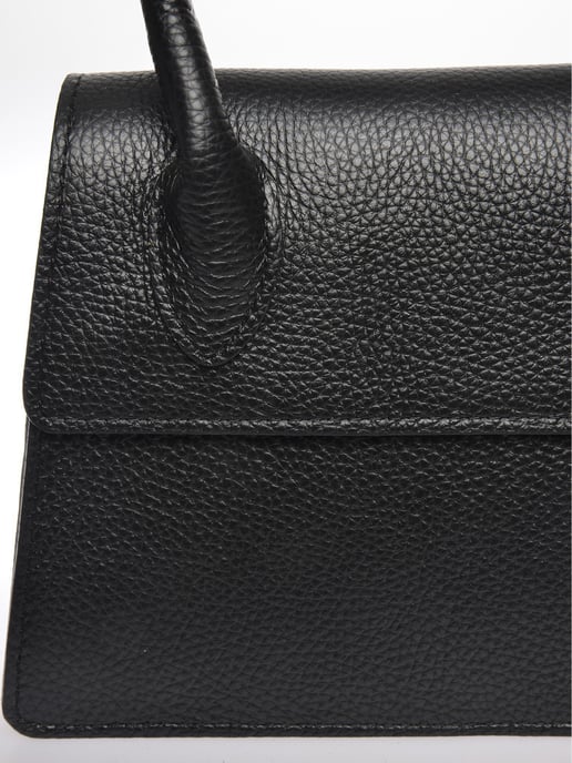 Luisa Vannini Schwarz Rindsledertasche - Image 3