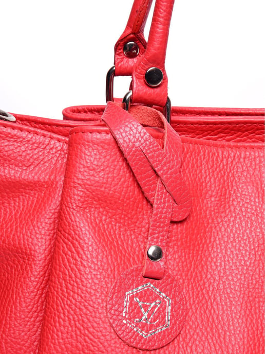Luisa Vannini Rot Rindsledertasche - Image 3
