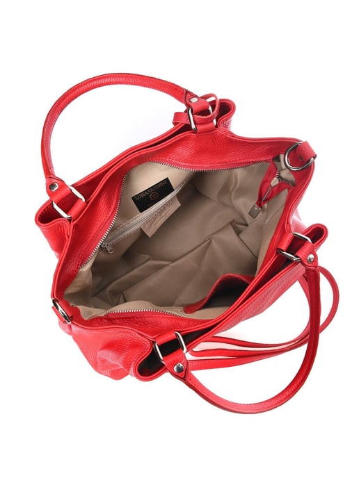 Luisa Vannini Rot Rindsledertasche - Image 4