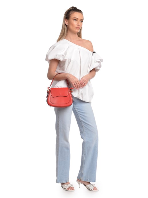 Isabella Rhea Rot Rindsledertasche - Image 5