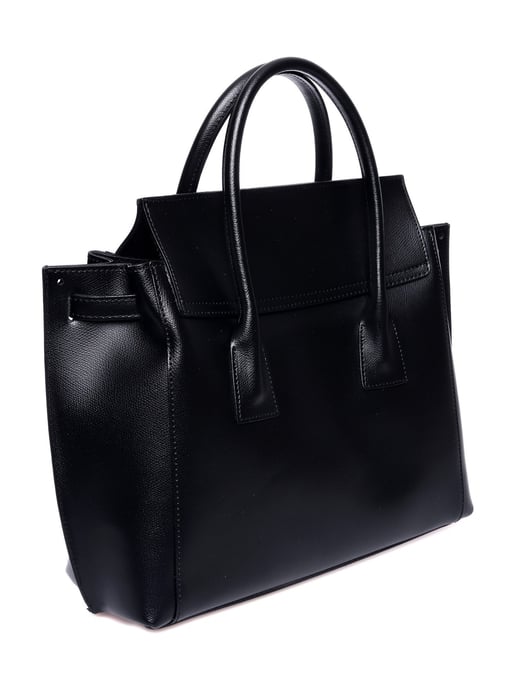 Luisa Vannini Schwarz Rindsledertasche - Image 2