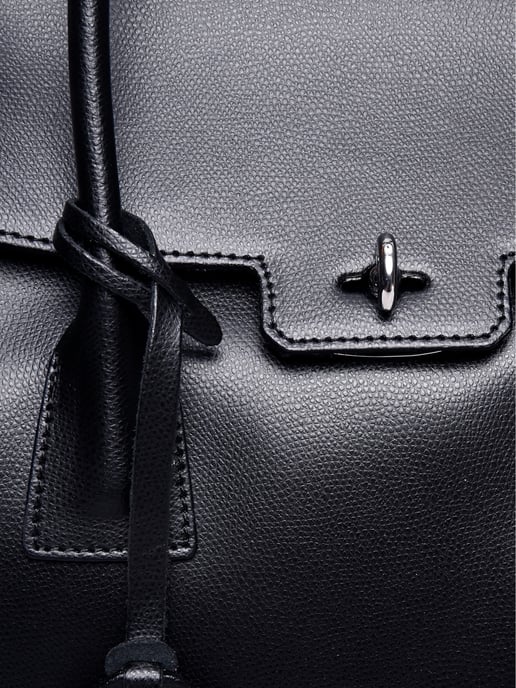 Luisa Vannini Schwarz Rindsledertasche - Image 3