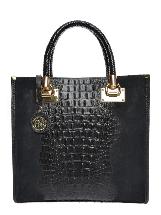 Roberta M Schwarz Rindsledertasche - Image 1