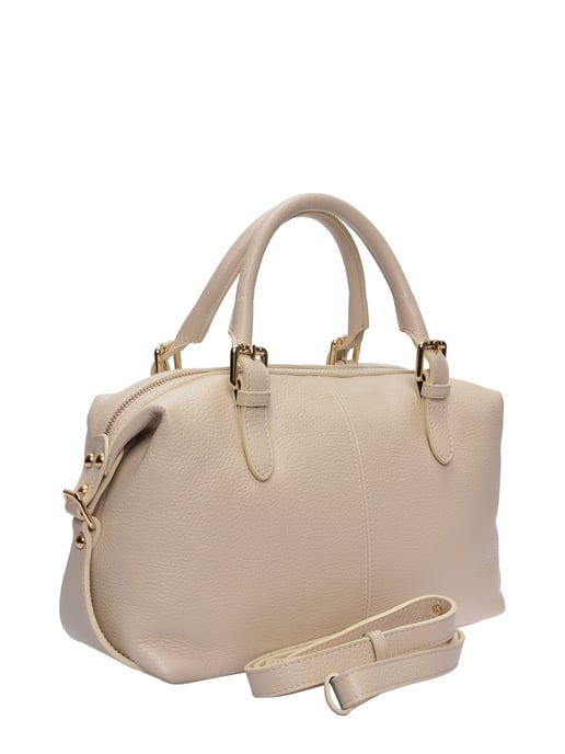 Luisa Vannini Beige Rindsledertasche - Image 2