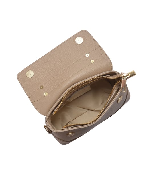 Luisa Vannini Beige Rindsledertasche - Image 4
