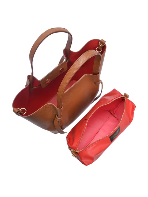 Isabella Rhea Braun Rindsledertasche - Image 4