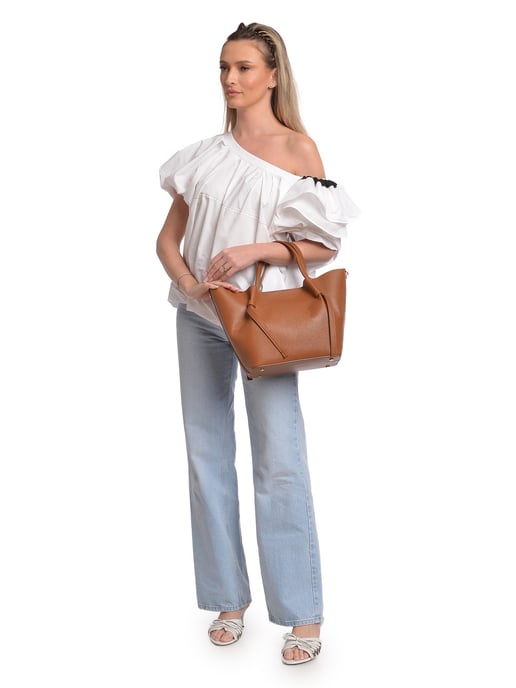 Isabella Rhea Braun Rindsledertasche - Image 5