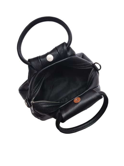 Luisa Vannini Schwarz Rindsledertasche - Image 4