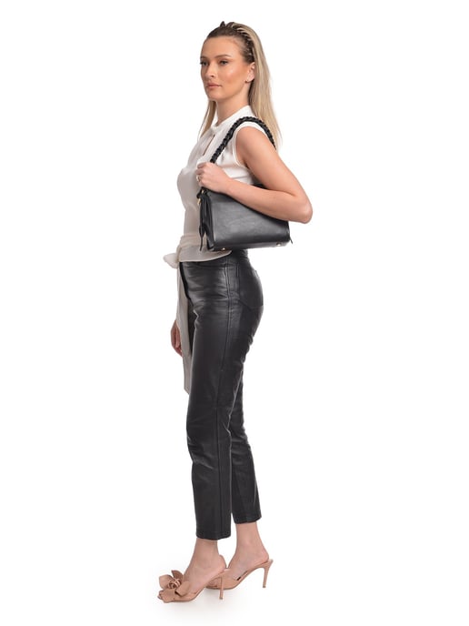 Isabella Rhea Schwarz Rindsledertasche - Image 5
