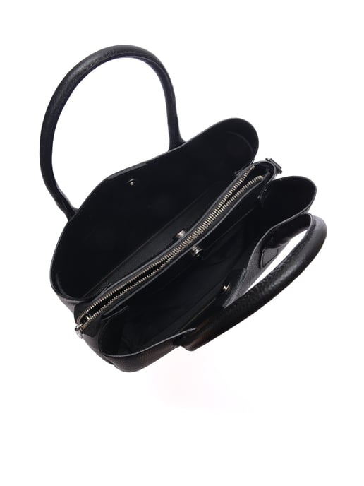 Anna Luchini Schwarz Rindsledertasche - Image 4