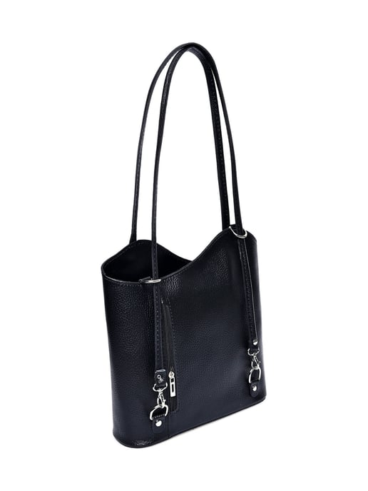 Anna Luchini Schwarz Rindsledertasche - Image 2