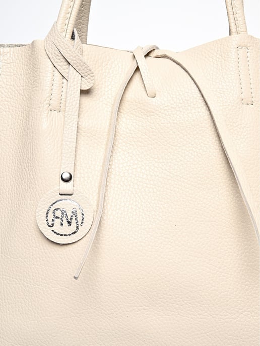 Roberta M Beige Rindsledertasche - Image 3
