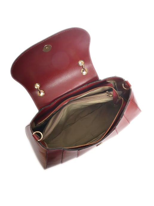 Isabella Rhea Rot Rindsledertasche - Image 4