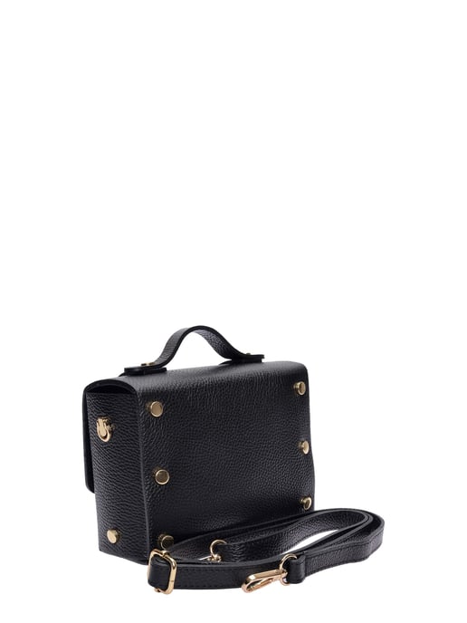 Luisa Vannini Schwarz Rindsledertasche - Image 2