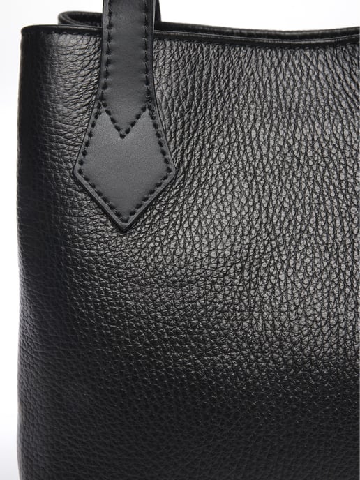 Luisa Vannini Schwarz Rindsledertasche - Image 3