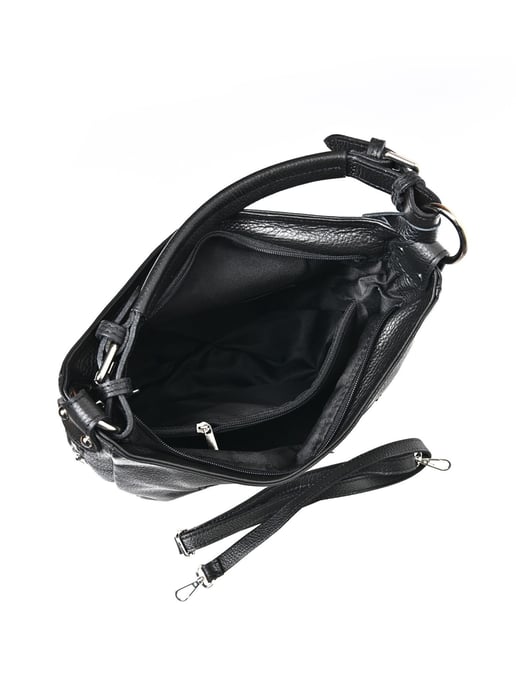 Anna Luchini Schwarz Rindsledertasche - Image 4