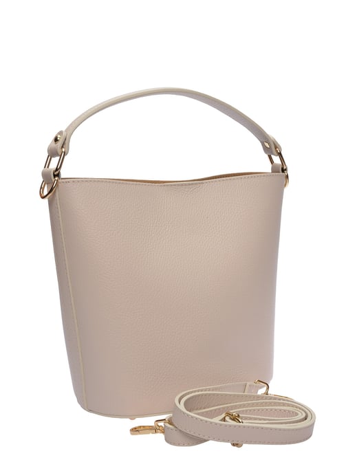 Luisa Vannini Beige Rindsledertasche - Image 2