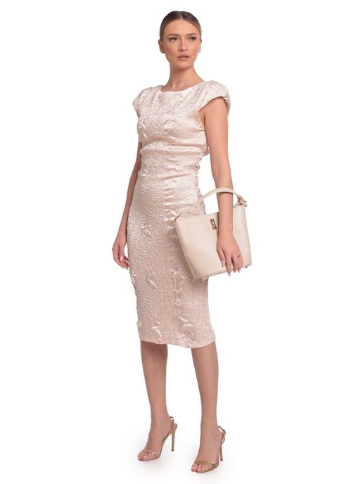 Luisa Vannini Beige Rindsledertasche - Image 5