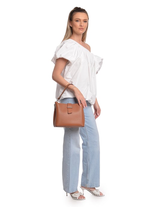 Isabella Rhea Braun Rindsledertasche - Image 5
