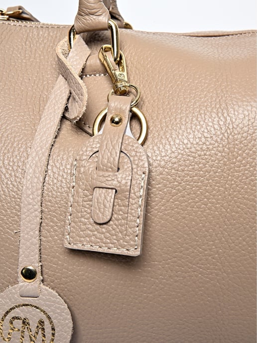 Roberta M Beige Rindsledertasche - Image 3