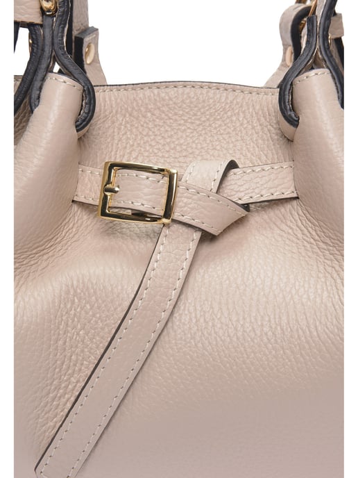 Luisa Vannini Beige Rindsledertasche - Image 3