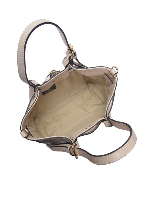Luisa Vannini Beige Rindsledertasche - Image 4