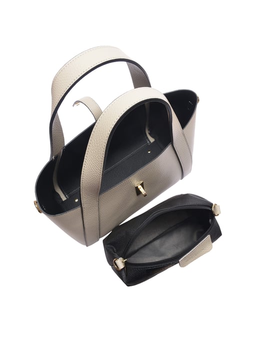 Isabella Rhea Beige Rindsledertasche - Image 4
