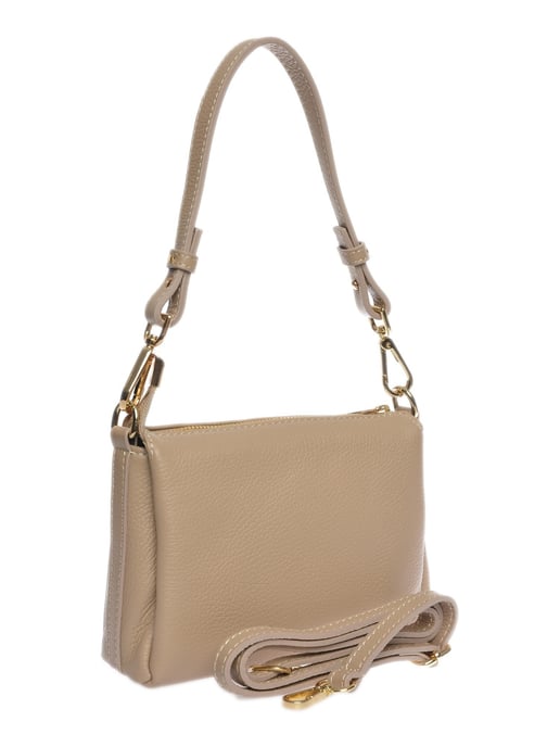 Luisa Vannini Beige Rindsledertasche - Image 2