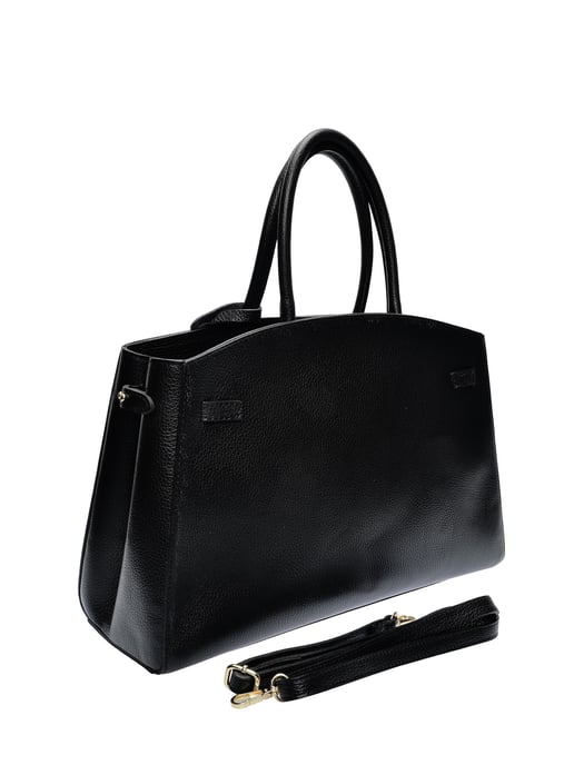 Anna Luchini Schwarz Rindsledertasche - Image 2