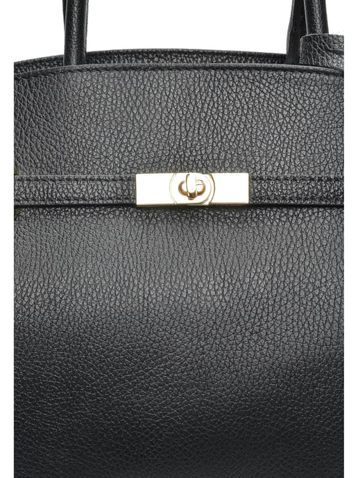 Anna Luchini Schwarz Rindsledertasche - Image 3