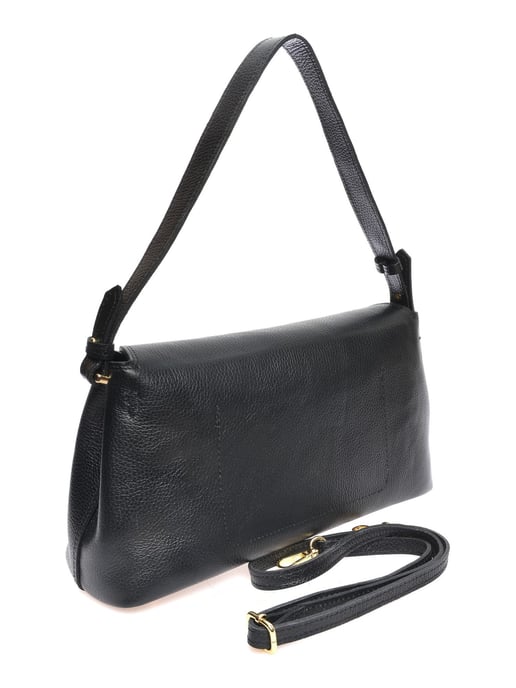 Anna Luchini Schwarz Rindsledertasche - Image 2