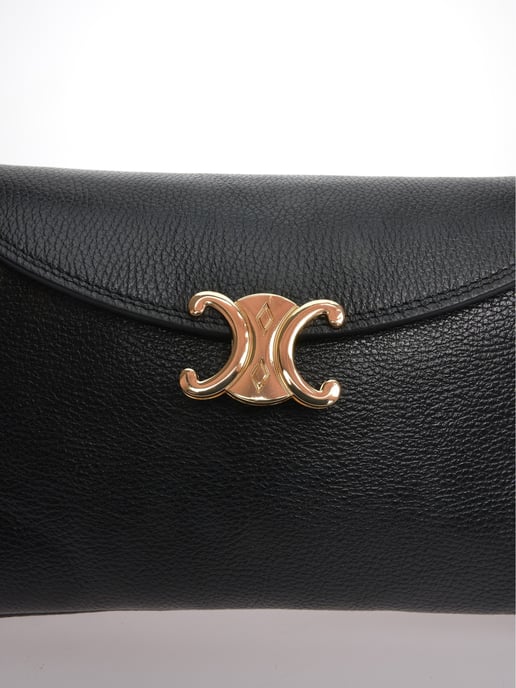 Anna Luchini Schwarz Rindsledertasche - Image 3